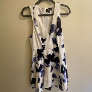 Lulu’s White and Blue Dress